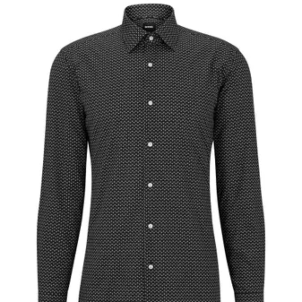 Linea In Slim Fit Printed Dress Shirt